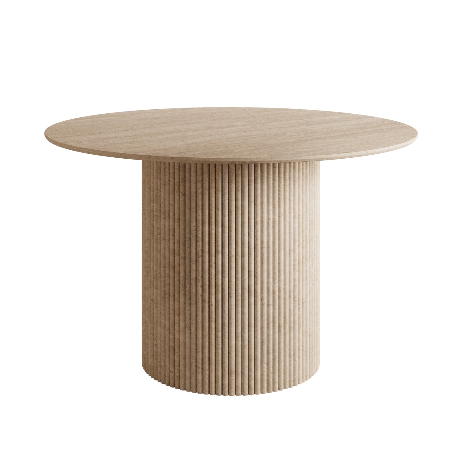 Meubella - Modena - Eetkamertafel - Travertin - 120x120x76 cm