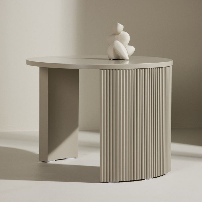 Fjôrd - Salontafel Rond - Beige MDF - 60x60x45cm - Bristol