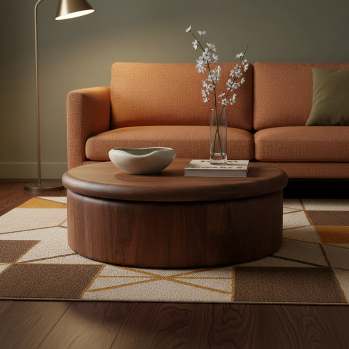 DÉJA Living - Salontafel Donkerbruin Mangohout - 90x90x31cm - Rota