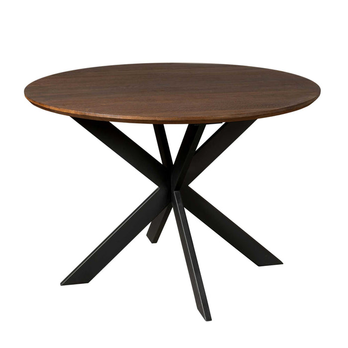 StarFurn - Eettafel Rond Bruin Hout - 150x150x76cm - Ferris