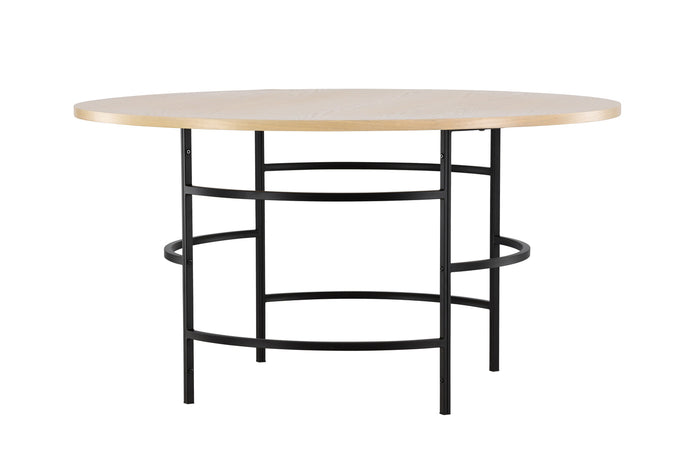 Fjôrd - Eettafel Rond - Naturel|Zwart - 140cm - Copenhagen