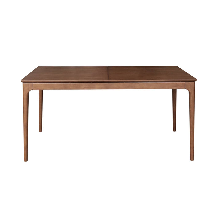 sweeek - Uitschuifbare eettafel rechthoekig rubberhout en essenfineer