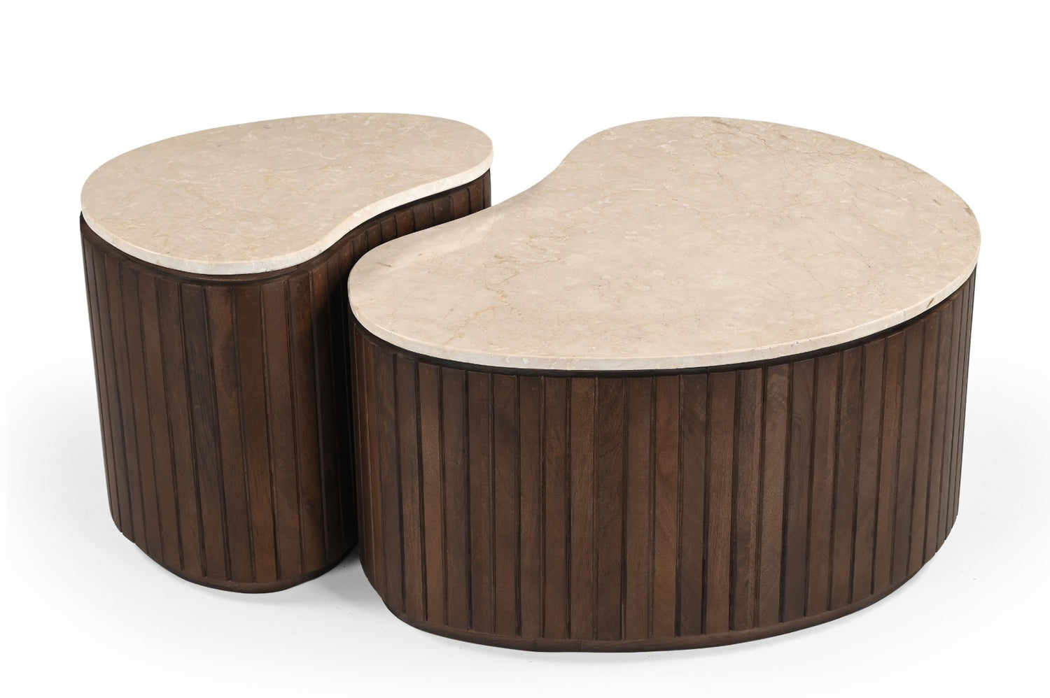 Brix - Salontafel  Sorai Bottecino Set van 2 - 38x50x40cm
