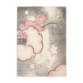 Tapeso Kindervloerkleed - Beer roze - 120x170 cm
