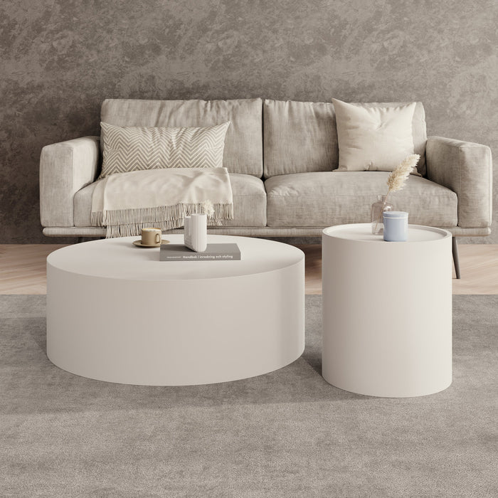 Meubella - Mesa - Salontafel set van 2 - Wit