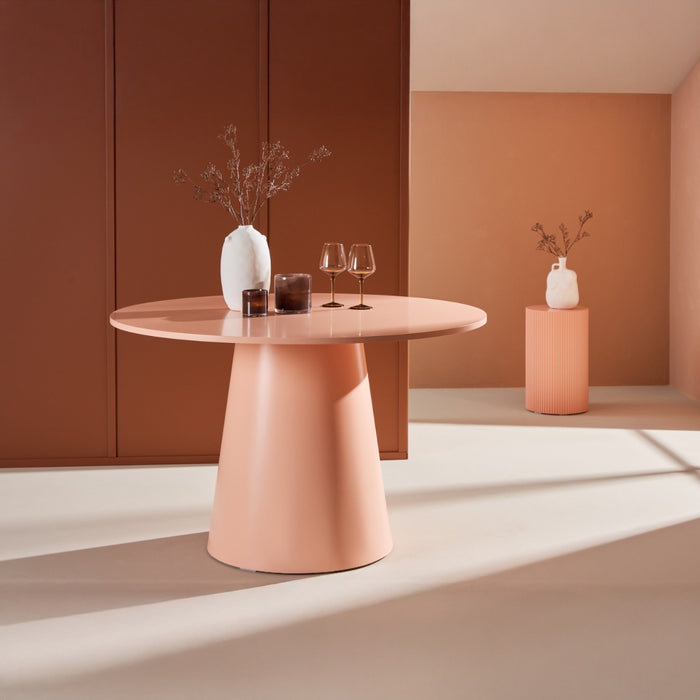 Fjôrd - Eettafel Rond - Roze MDF - 120cm - Lanzo