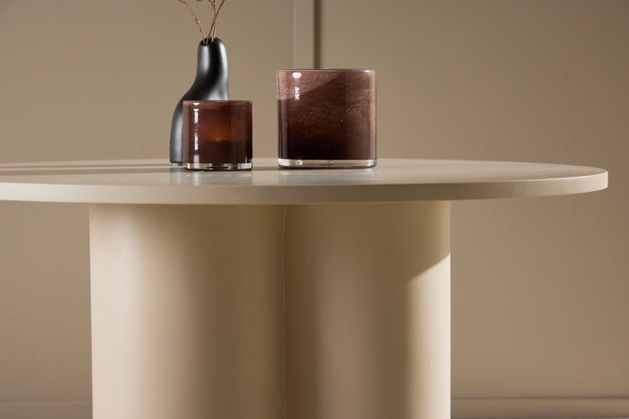 Fjôrd - Salontafel Rond - Beige MDF - 80x80x45cm - Olivia