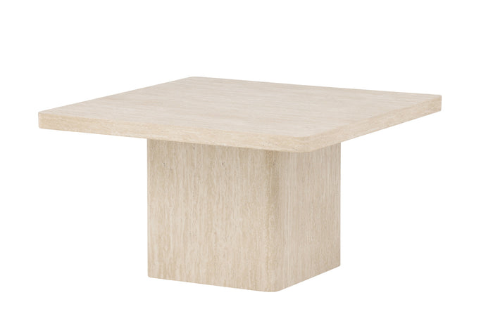 Fjôrd - Salontafel Vierkant - Beige MDF - 80x80x46cm - Qvart