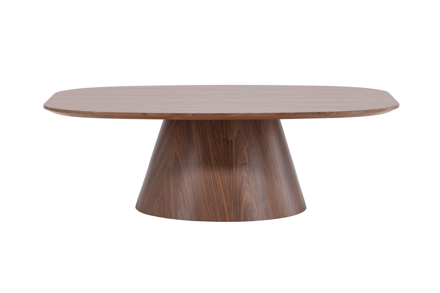 Fjôrd - Salontafel Deens Ovaal - Donkerbruin - 120cm - Lanzo