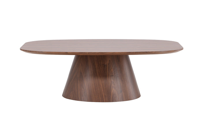 Fjôrd - Salontafel Deens Ovaal - Donkerbruin - 120cm - Lanzo