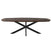 StarFurn - Eettafel Deens Ovaal Bruin|Zwart - 280x110x76cm - Madison