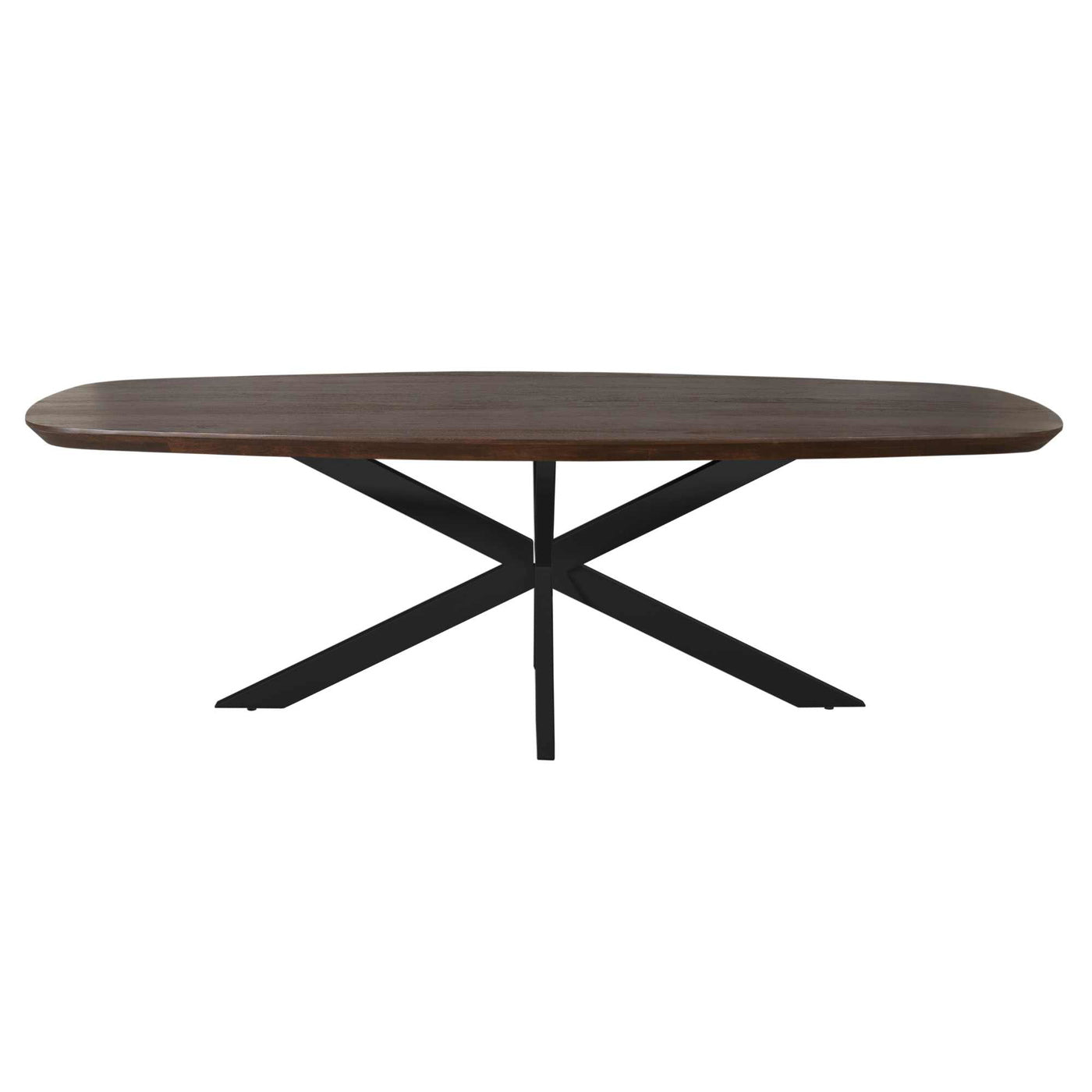 StarFurn - Eettafel Deens Ovaal Bruin|Zwart - 280x110x76cm - Madison