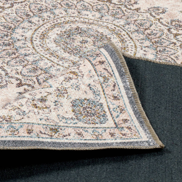 sweeek - Barok binnenkleed met roze, rood en blauw motief