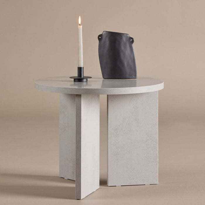 Fjôrd - Salontafel Rond - Grijs - 55x55x45cm - Söderhamn