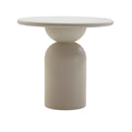 DÉJA Living - Eettafel Rond - Beige Eco Composiet - 80cm - Djurö