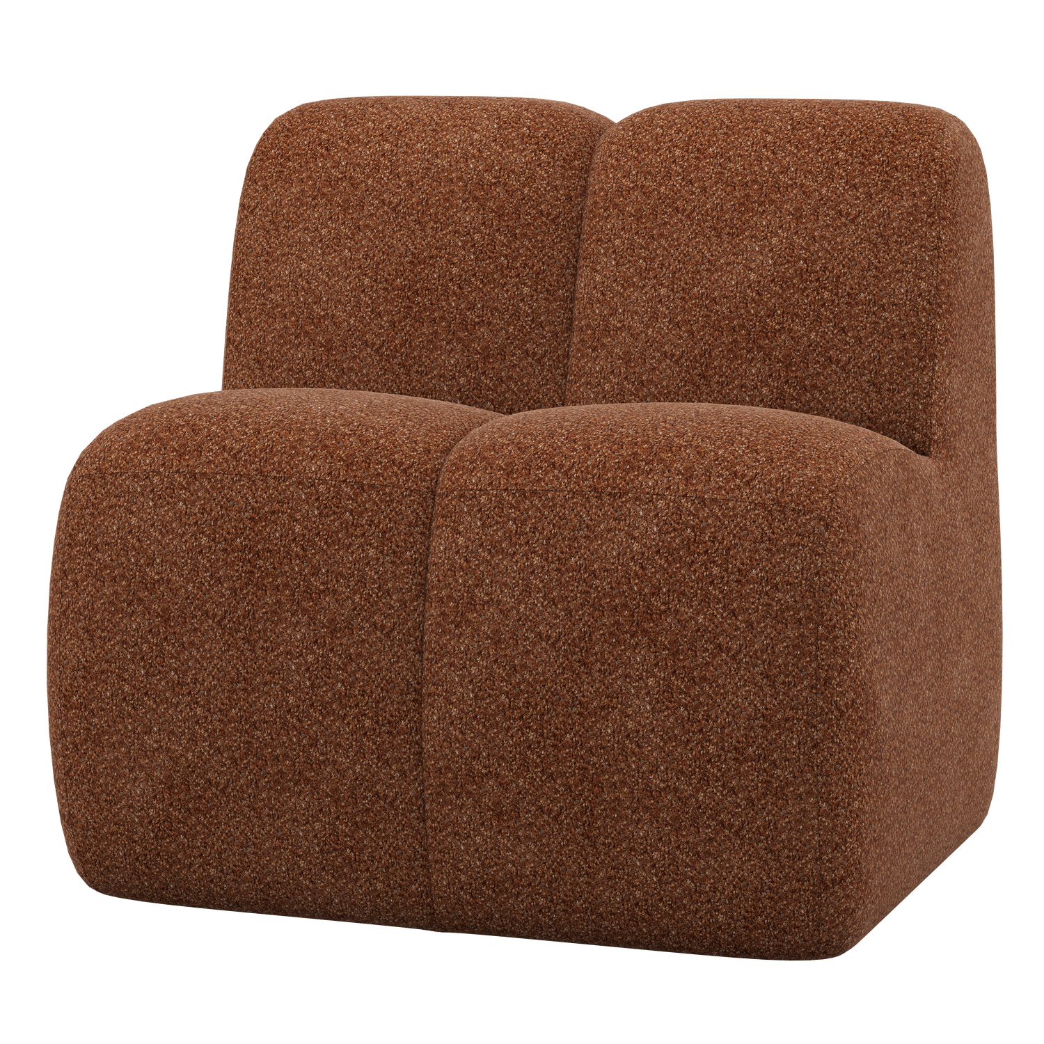 WOOOD Mojo Eetbankje 84 cm Met Rugleuning - Wollig - Roestbruin