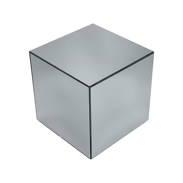 sweeek - Bijzettafel kubus spiegelglas 35cm