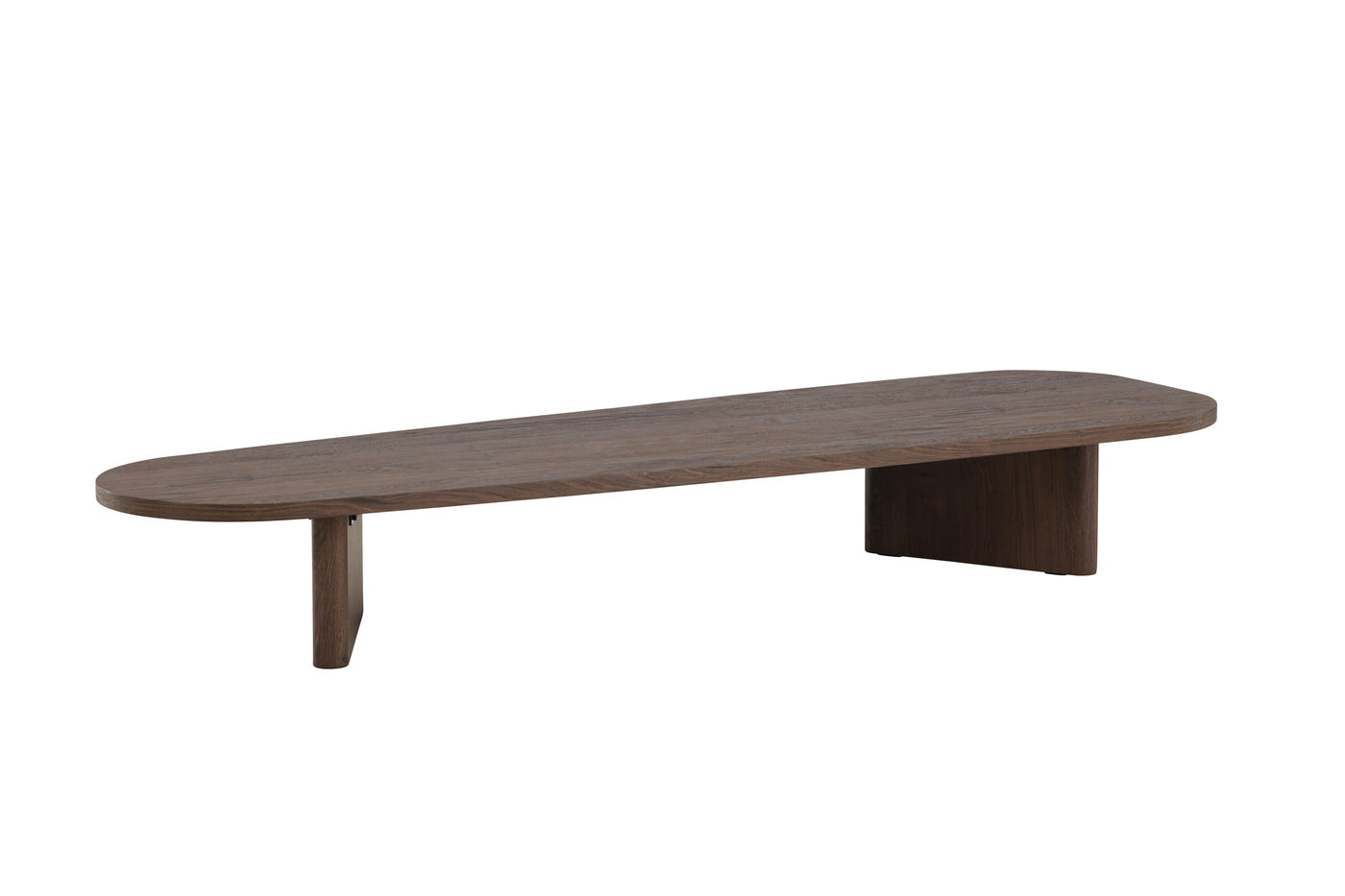 Fjôrd - Salontafel Organisch - Donkerbruin MDF - 180x55x25cm - Grönvik