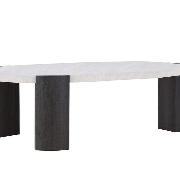 Fjôrd - Salontafel Organisch - Beige MDF - 125x71x40cm - Kres