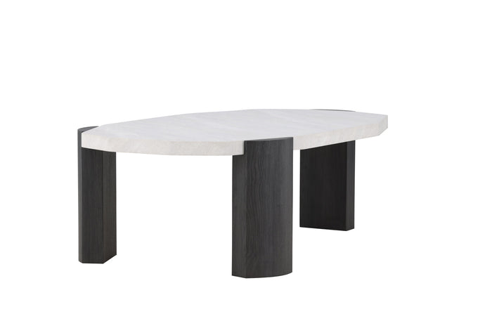 Fjôrd - Salontafel Organisch - Beige MDF - 125x71x40cm - Kres