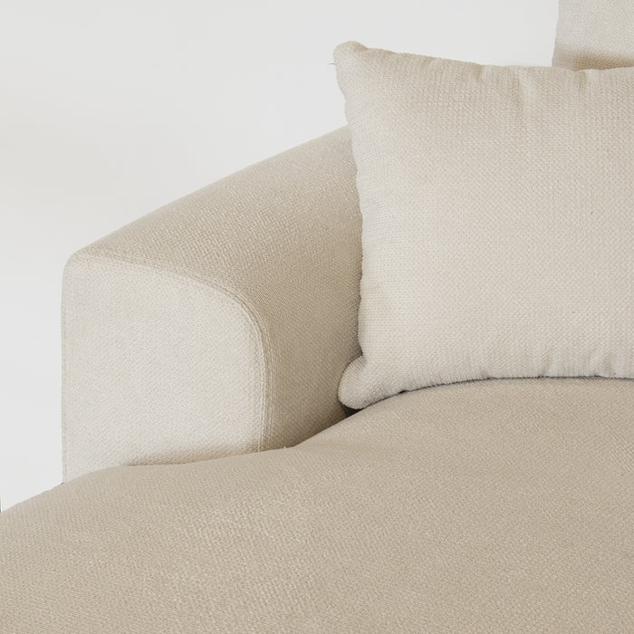 Giga Meubel - Chaise Longue Bank Beige Stof - 3-zits Links - Bordeaux