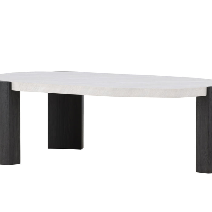 Fjôrd - Salontafel Organisch - Beige MDF - 125x71x40cm - Kres