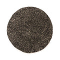 Tapeso Rond hoogpolig vloerkleed - Blend zwart|grijs - 160 cm