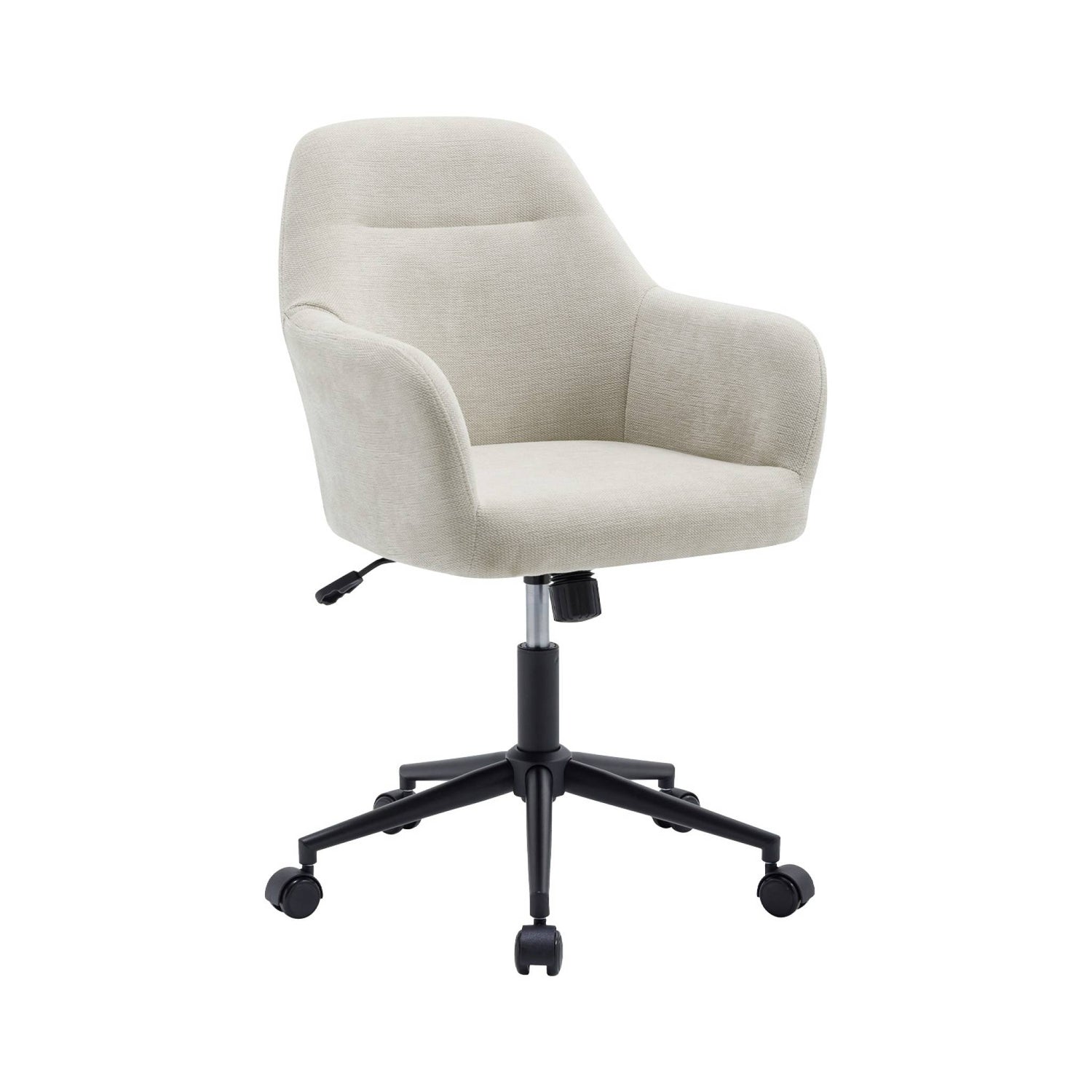 sweeek - Bureaustoel op wieltjes, verstelbaar, stof en metaal