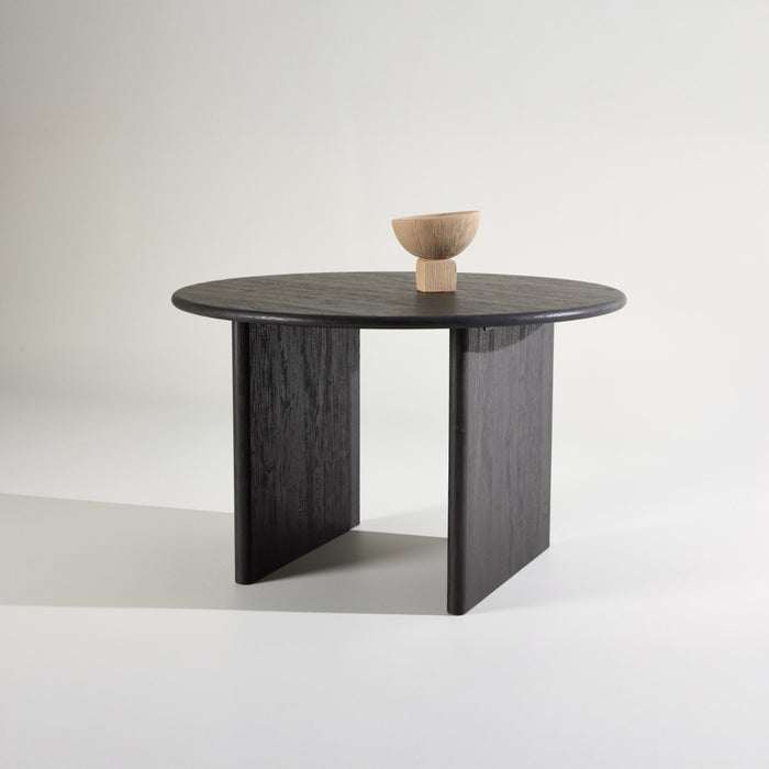 Fjôrd - Eettafel Rond - Zwart MDF - 120x120x75cm - Björholmen