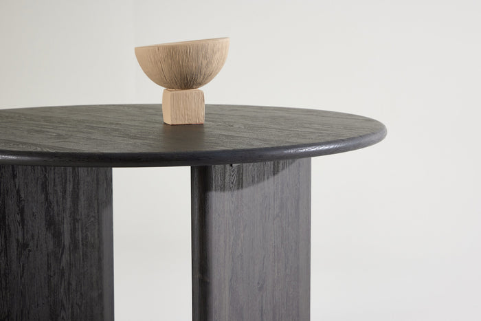 Fjôrd - Eettafel Rond - Zwart MDF - 120x120x75cm - Björholmen