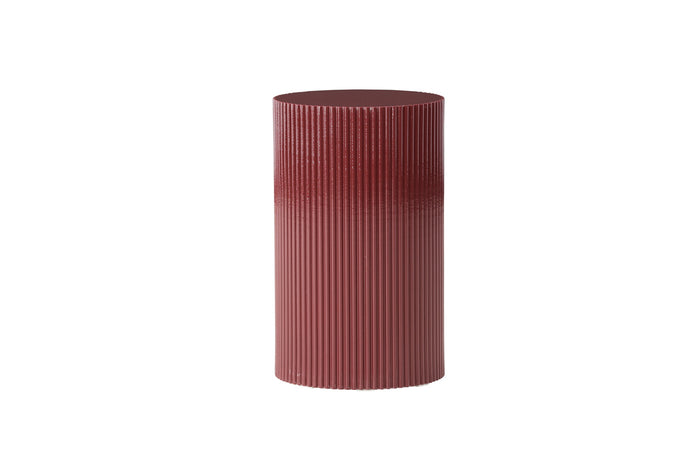 Fjôrd - Bijzettafel Rond - Burgundy - 31x30,5x50cm - Lenox
