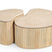 Brix - Salontafel  Sorai Natural Bottecino Set van 2 - 38x50x40cm