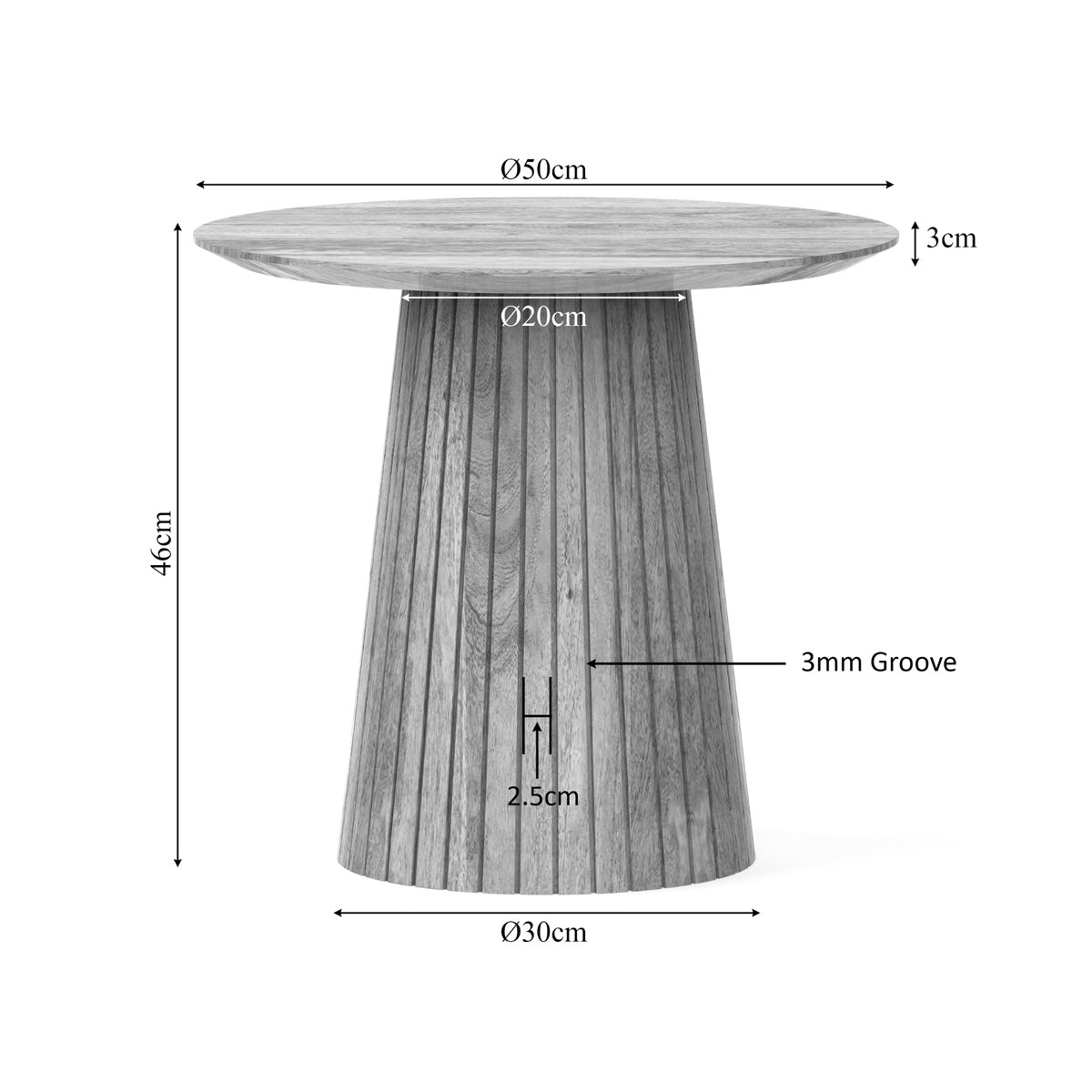 Starfurn Salontafel | Solana | 50 cm | Naturel
