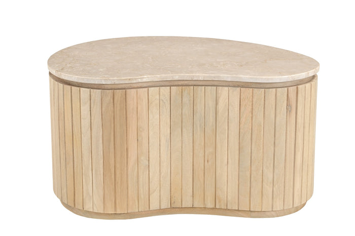 Brix - Salontafel  Sorai Natural Bottecino Set van 2 - 38x50x40cm