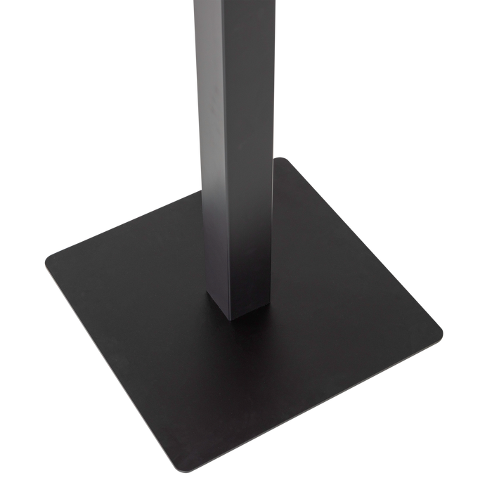 WOOOD Bistro Vierkante Bartafel Poot - Metaal - Zwart- 105x50x50