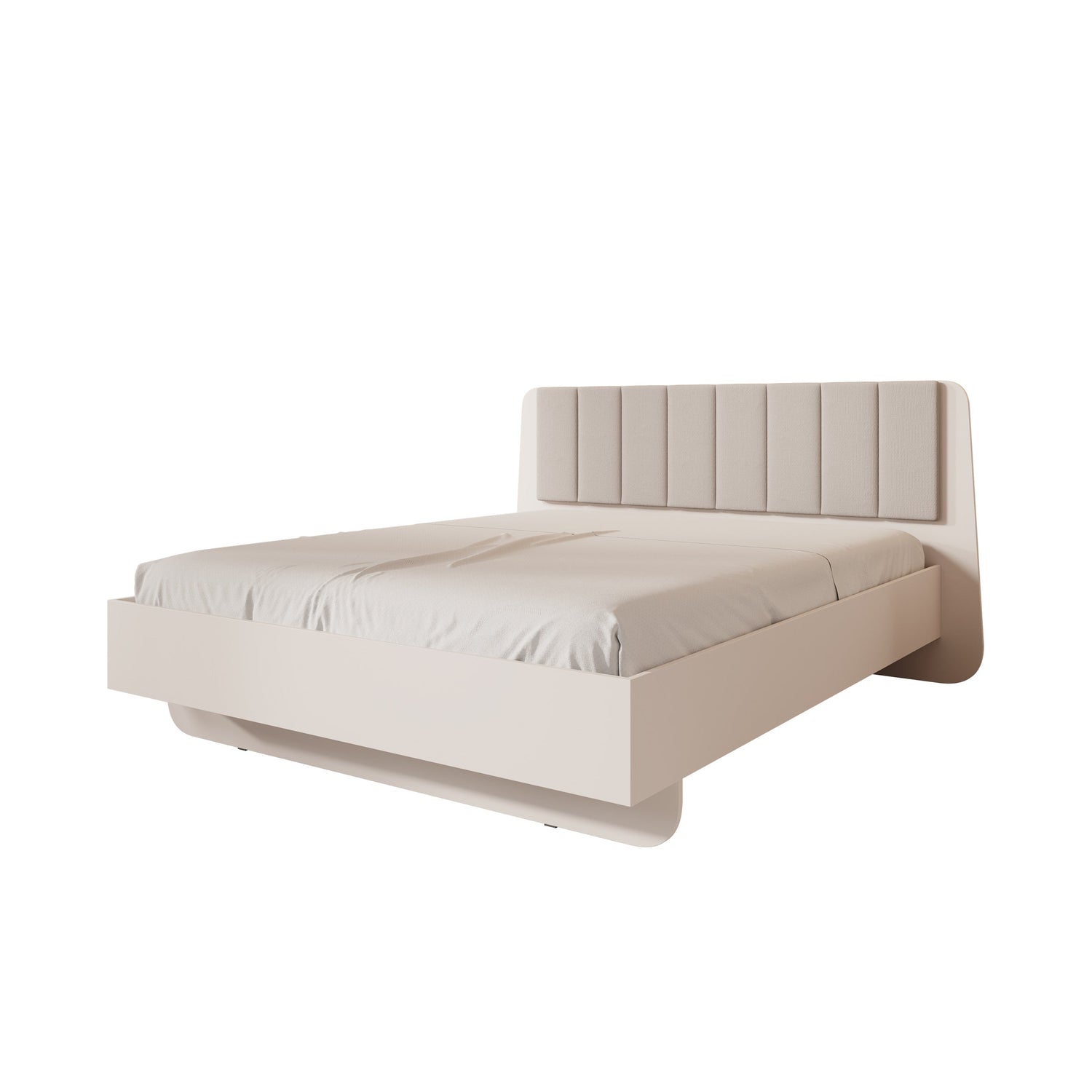 Meubella - Luzon - Tweepersoonsbed - Beige - 160x200 cm