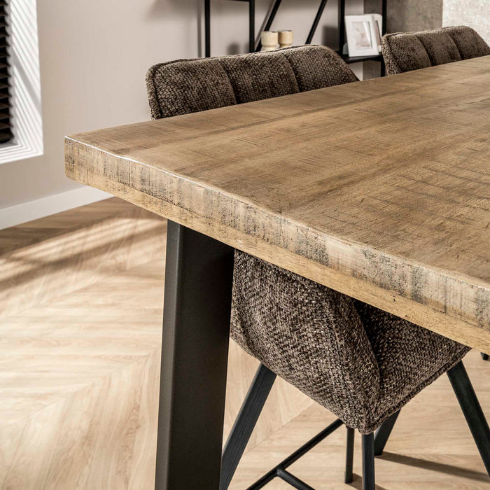 Giga Meubel - Bartafel Naturel Hout - 135x70x92cm - Trapezium