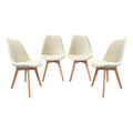 sweeek - Corduroy Scandinavische stoelen met beukenhouten poten (set