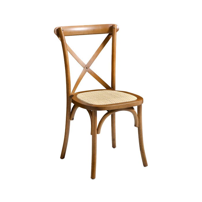 sweeek - Vintage rubberhouten bistrostoelen (set van 4)