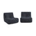 sweeek - Fauteuils alpaca-effect stof Sokol 1 zitplaats (set van 2)