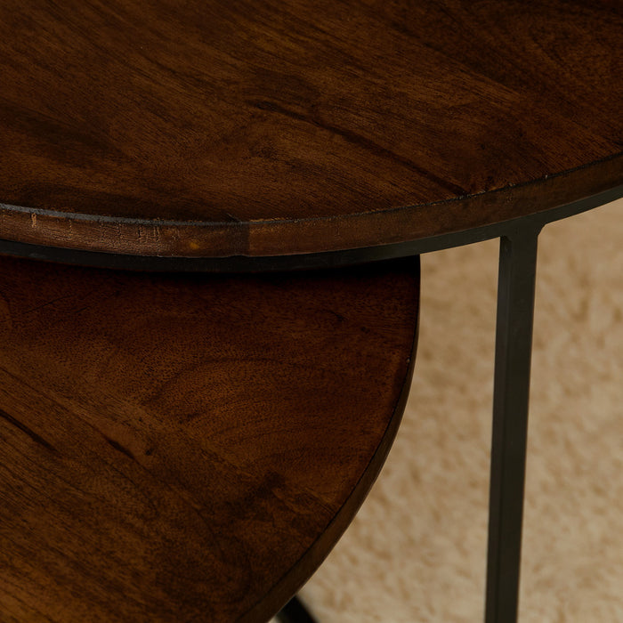 StarFurn - Salontafel Madison Bruin 70cm set van 2