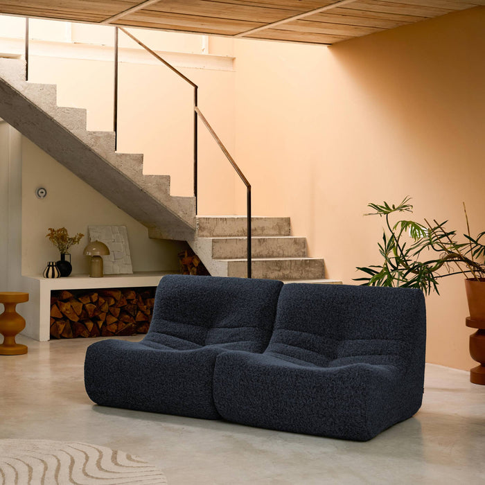 sweeek - Fauteuils alpaca-effect stof Sokol 1 zitplaats (set van 2)