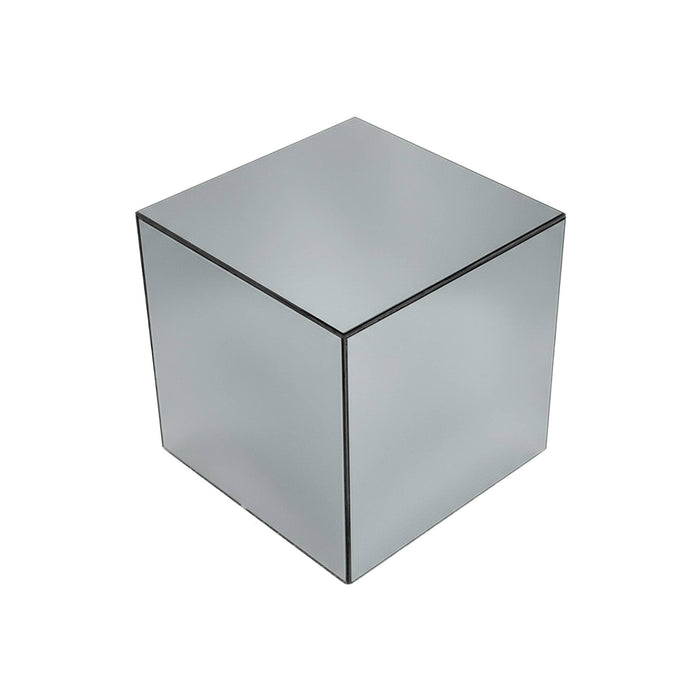 sweeek - Bijzettafel kubus spiegelglas 30cm