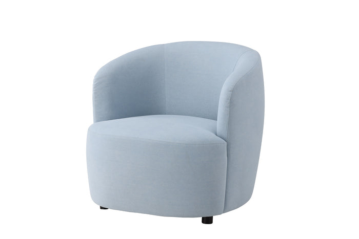 Fjôrd - Fauteuil Blauw Stof - 85x79x77cm - Bobbo
