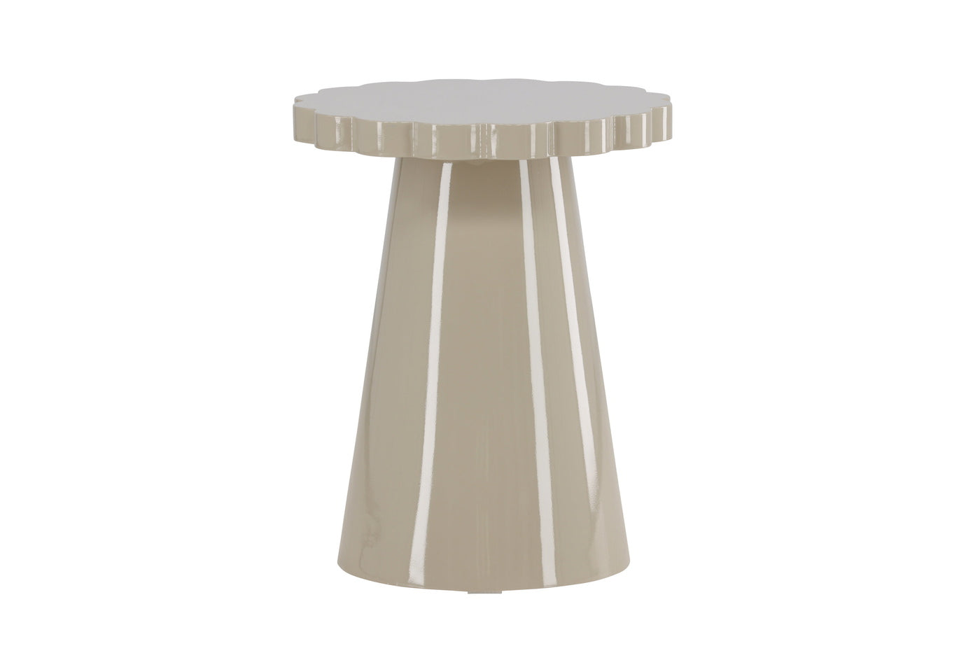 Fjôrd - Bijzettafel Rond - Beige - 45x45x55cm - Krull