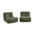 sweeek - Fauteuils alpaca-effect stof Sokol 1 zitplaats (set van 2)