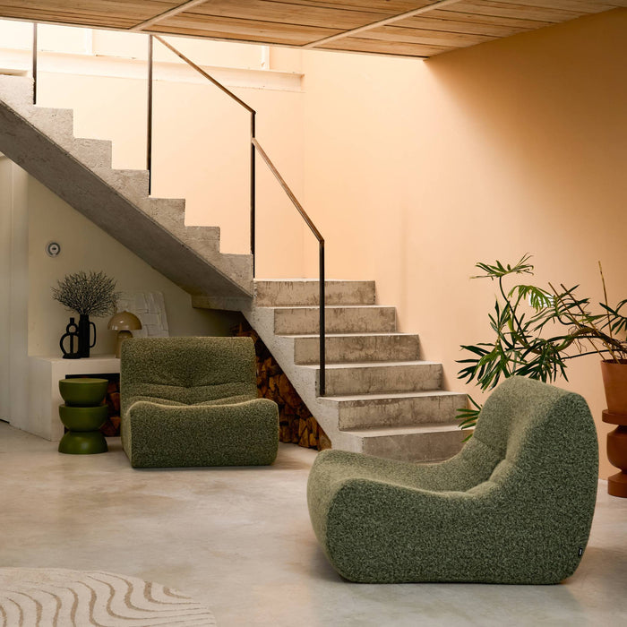 sweeek - Fauteuils alpaca-effect stof Sokol 1 zitplaats (set van 2)