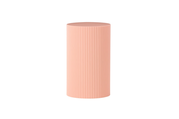 Fjôrd - Bijzettafel Rond - Roze MDF - 31x31x50cm - Lenox