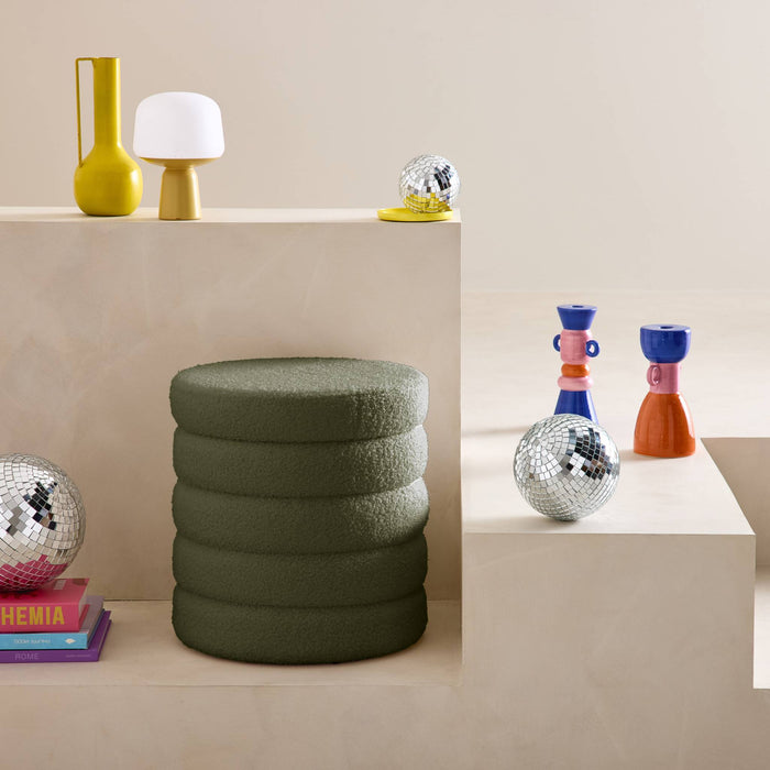 sweeek - Kruk met opbergruimte in boucléstof