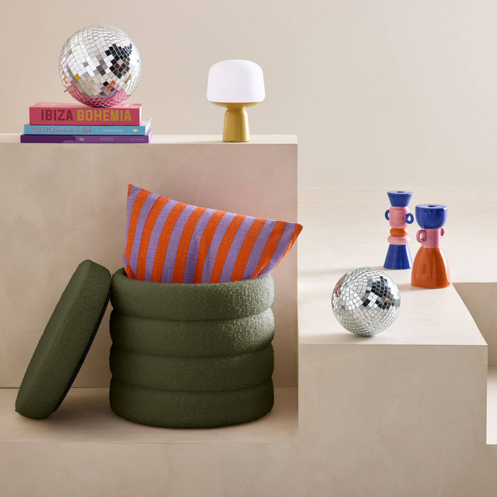 sweeek - Kruk met opbergruimte in boucléstof